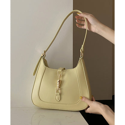 IELGY Horizontal square tide fashion underarm bag with high-grade western style hand-held