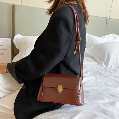 IELGY Stylish one-shouldered underarm with creamy brown high-quality women's bags