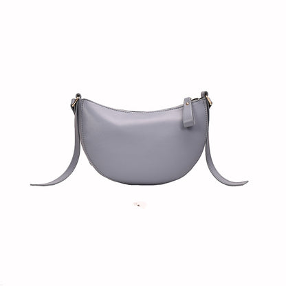 IELGY Simple temperament, leisure, small crowd, fashionable, all-around, one shoulder, half round women's Bag Fashion