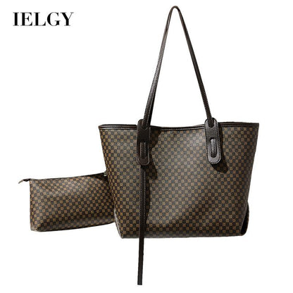IELGY ladies fashion retro temperament printing large-capacity shoulder bag
