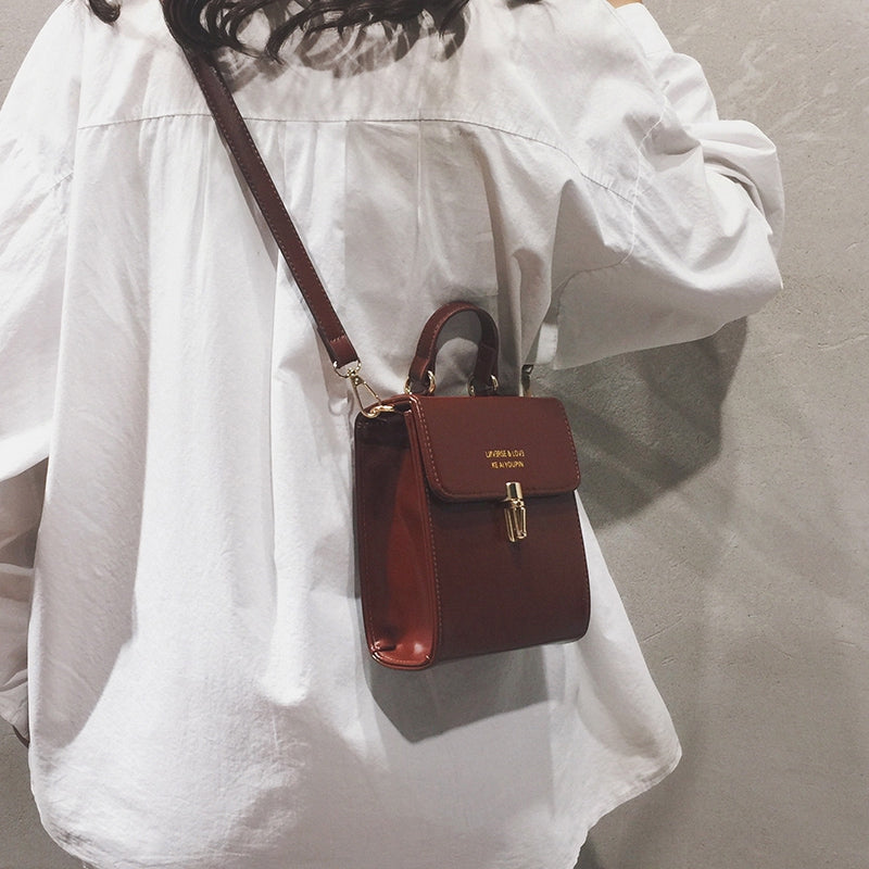 IELGY new lock diagonal diagonal mini bag