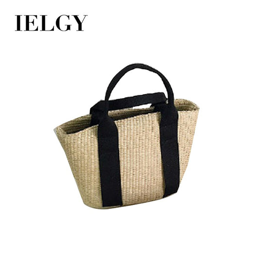 IELGY Straw bag female retro rattan bag Messenger bag