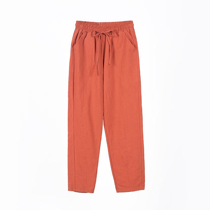 IELGY Cotton casual pants, harem pants, loose pants and thin legs