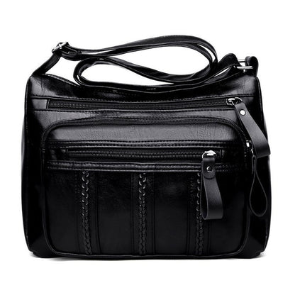 IELGY women's fashion soft leather shoulder casual diagonal bag