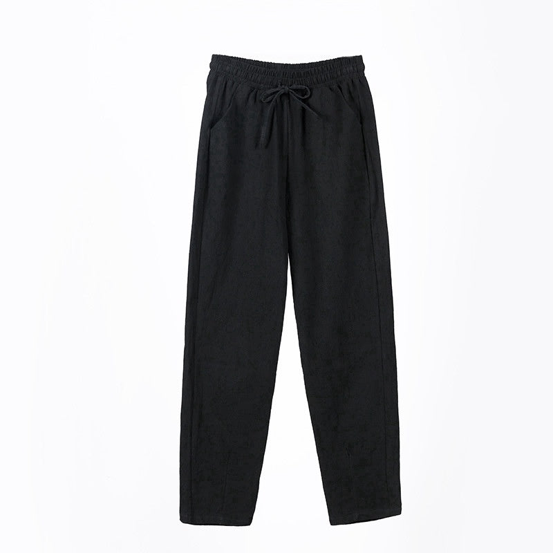 IELGY Cotton casual pants, harem pants, loose pants and thin legs