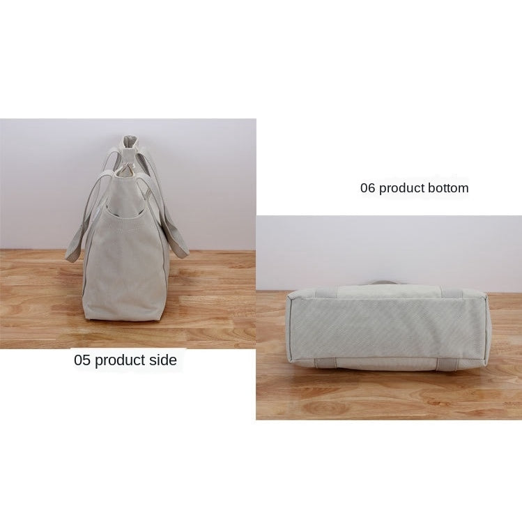 IELGY casual large-capacity canvas bag women's single-handle shoulder bag fashion multi-bag female bag mommy canvas bag