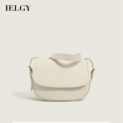 IELGY niche bag female solid color retro trendy ins fashion all-match single shoulder messenger
