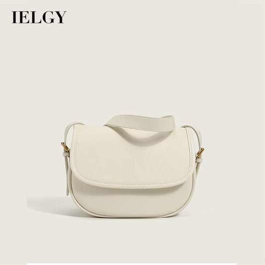 IELGY niche bag female solid color retro trendy ins fashion all-match single shoulder messenger