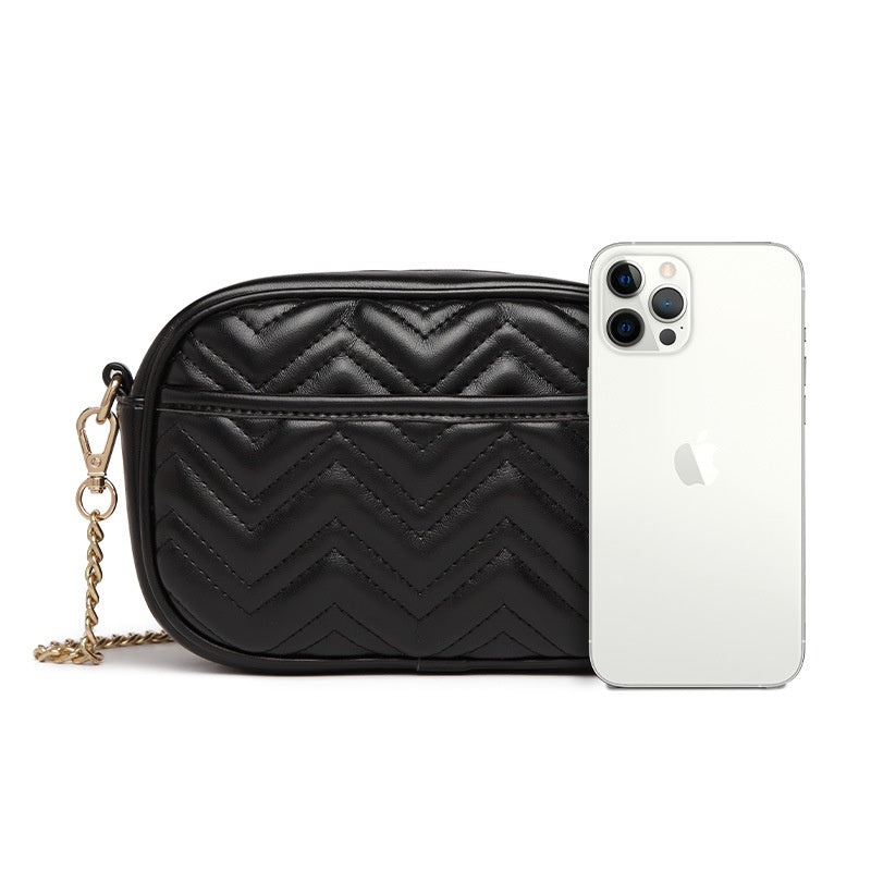 IELGY Fashion shoulder messenger shoulder bag large capacity simple wild mobile phone bag