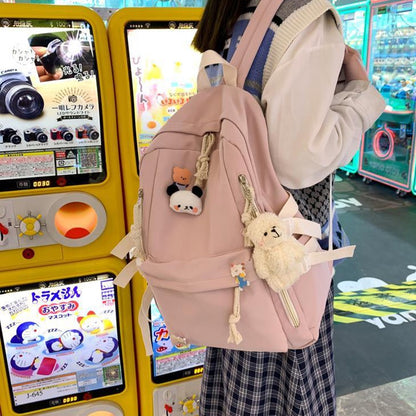 IELGY schoolbag female backpack Korean version large capacity cute all-match