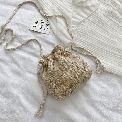 IELGY Messenger bag women's versatile ins fashion bucket bag trend