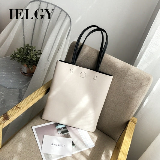 IELGY  Tote bag student 100 lap simple large capacity single shoulder handbag tide