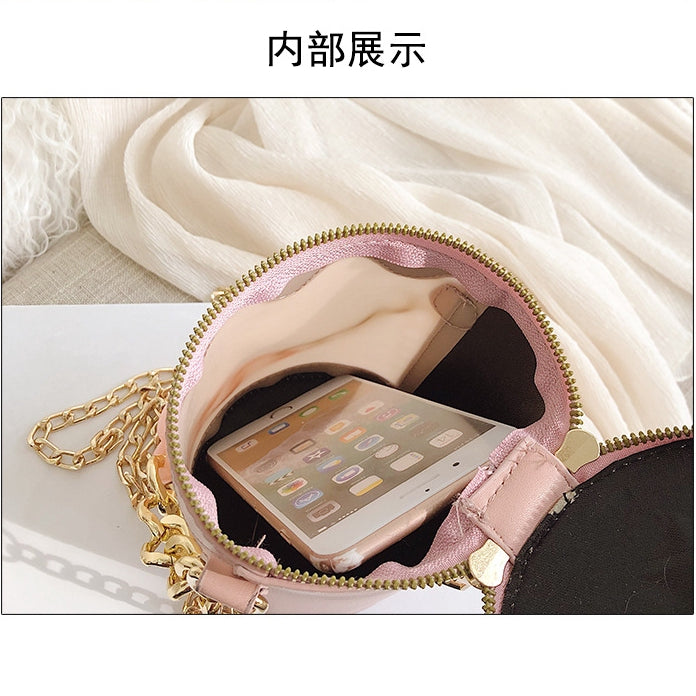 IELGY New Cylindrical Chain Bag Tote Bag Fashion Shoulder Crossbody Bag