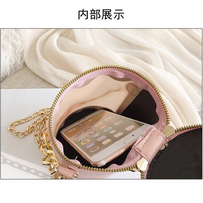 IELGY New Cylindrical Chain Bag Tote Bag Fashion Shoulder Crossbody Bag
