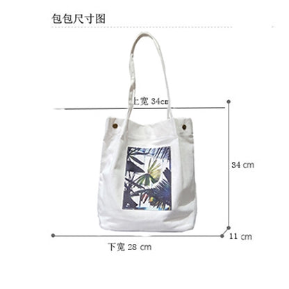 IELGY chic canvas bag handbag shoulder bag casual bag