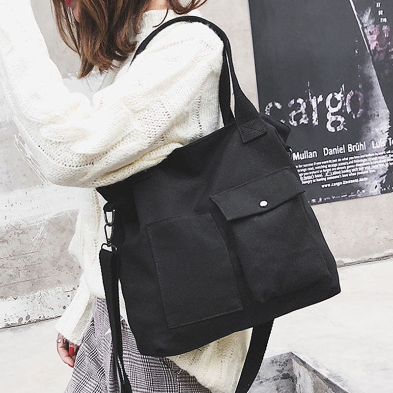 IELGY Ladies casual fashion large capacity canvas shoulder bag