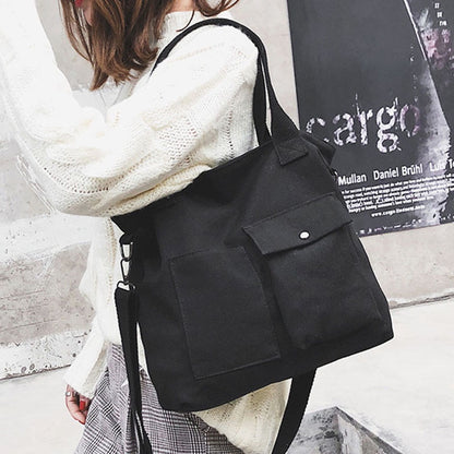 IELGY Ladies casual fashion large capacity canvas shoulder bag