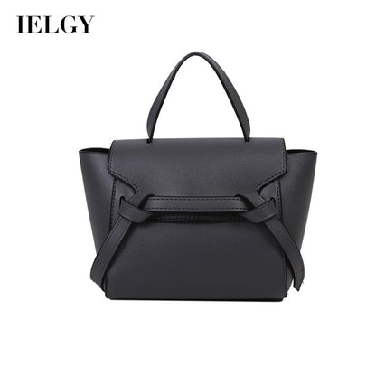 IELGY Women's bag retro Hand bag one shoulder Crossbody fashion ins fashion Square solid color all-match