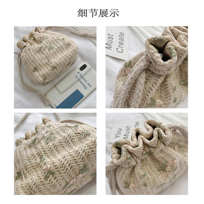 IELGY Messenger bag women's versatile ins fashion bucket bag trend