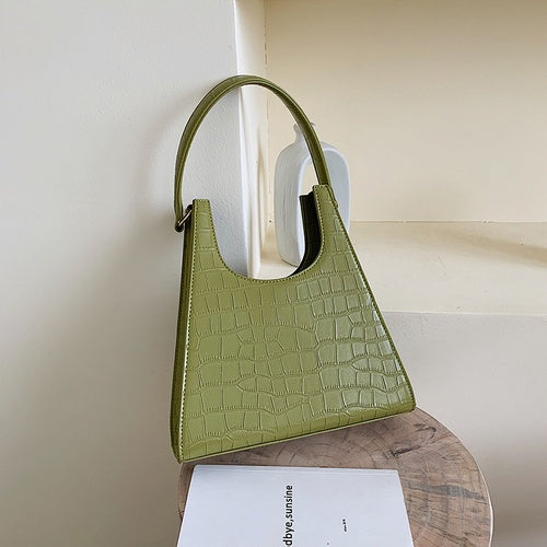 IELGY Vintage crocodile style single shoulder bag