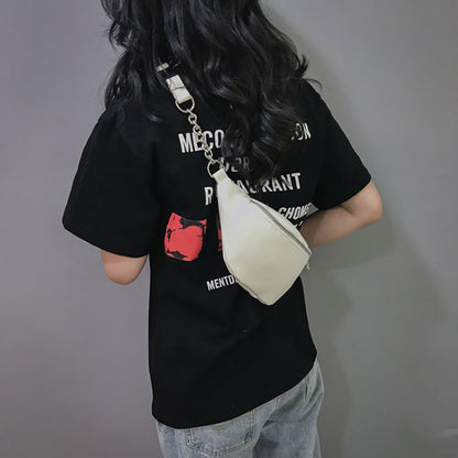 IELGY Summer new slant chic retro wild pockets chest bag
