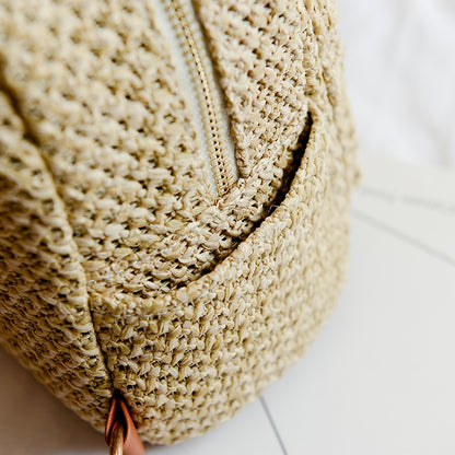 IELGY Mini shoulder bag straw bag leisure bag