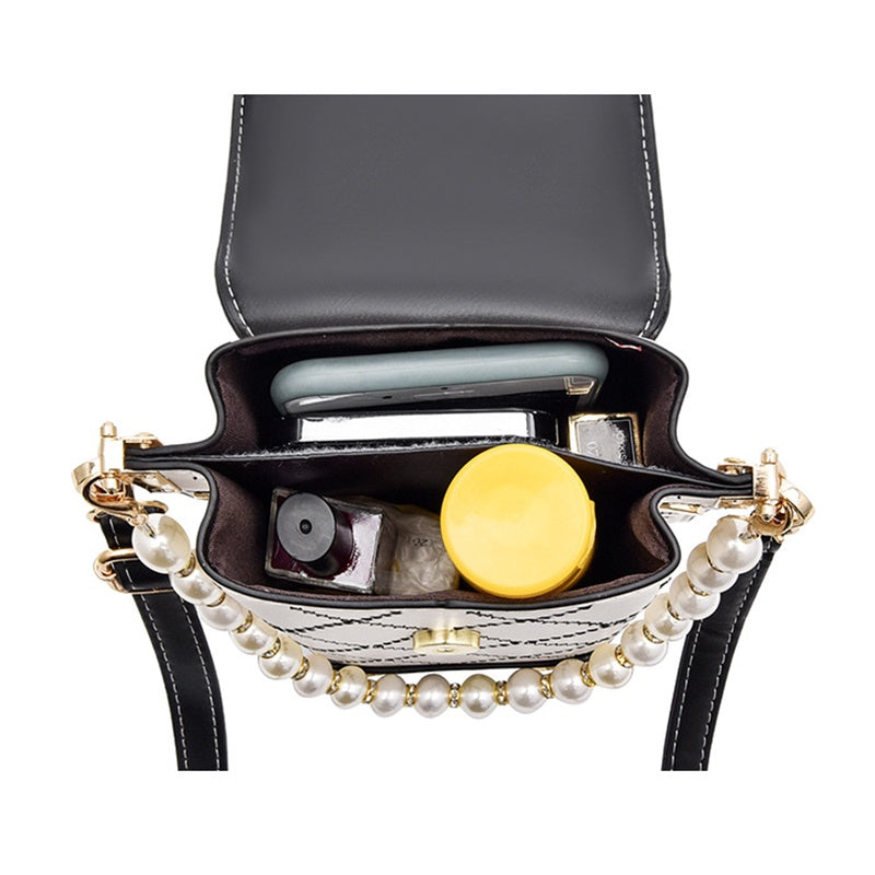 IELGY pearl chain mini mobile phone messenger handbag small fresh and lightweight