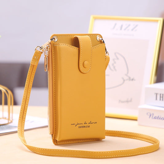 IELGY ladies mobile phone bag Korean style lychee zipper small coin purse