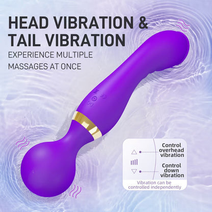 YOUTHAV New full body waterproof multi-purpose rehabilitation double-head vibrator G-spot orgasm masturbation massage stick female device