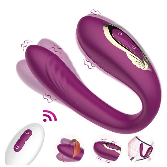 YOUTHAV Twist C-shaped clip vibrator double-headed vibrating and swinging vibrator female masturbation vibration sex toys