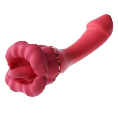 YOUTHAV Red lips three generations tongue licking body vibrator female masturbator clitoris G spot simulation penis