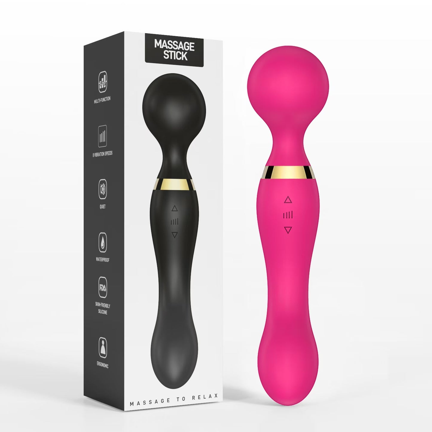 YOUTHAV New full body waterproof multi-purpose rehabilitation double-head vibrator G-spot orgasm masturbation massage stick female device