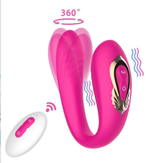 YOUTHAV Twist C-shaped clip vibrator double-headed vibrating and swinging vibrator female masturbation vibration sex toys