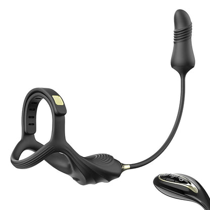 YOUTHAV The second generation of the Lord of the Rings lock sperm ring for men, penis ring for couples, resonance, men and women, vibration delay ring, sheep and chicken male ring