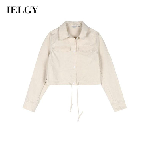 IELGY Women's clothes loose versatile fashion Korean style long sleeves suits casual thin jackets