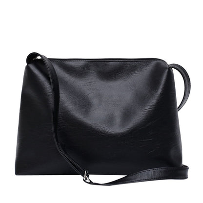 IELGY fashion versatile shoulder bag postman Korean version Hong Kong style large capacity cool messenger solid color