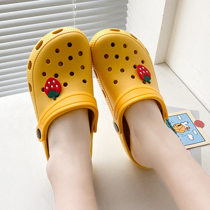 IELGY lightweight fashion cute beach Baotou non-slip slippers women