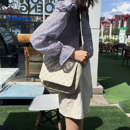 IELGY Fashion women bag wide shoulder strap hundred set one-shoulder slanted women's bag tide