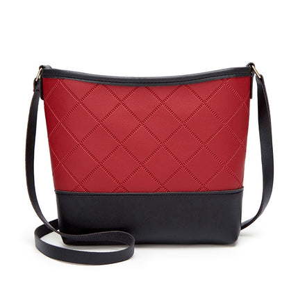 IELGY Square One Shoulder Bucket Bag Korean Slant edgy Mobile Phone Bag