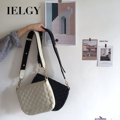 IELGY Fashion women bag wide shoulder strap hundred set one-shoulder slanted women's bag tide