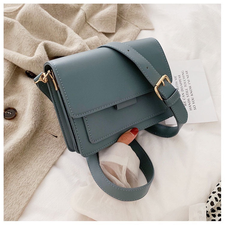 IELGY Bags Western-style women's bags Trendy Korean texture messenger bag Simple fashion solid color small square bag