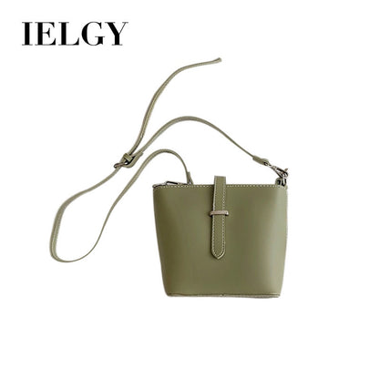 IELGY Retro bucket female bag simple small fresh casual slung fashion shoulder bag female