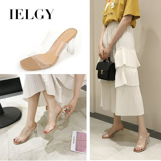 IELGY Transparent high heel women open toe high heel sandals (7cm / 9cm)