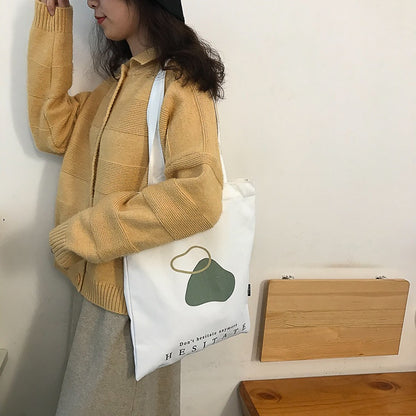 IELGY French niche original canvas women's shoulder bag trend