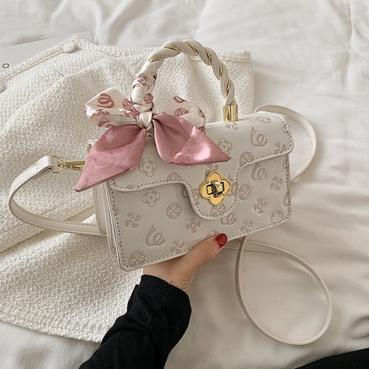 IELGY high-quality silk scarf decoration crossbody bag square