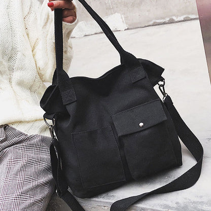 IELGY Ladies casual fashion large capacity canvas shoulder bag