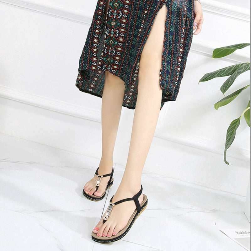 IELGY [Size36-41] large size sandals female sponge cake fashion fashion wild comfortable Roman shoes