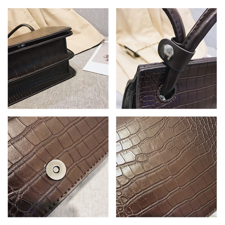 IELGY Vintage Crocodile Multi-Shoulder Shoulder Crossbody Bag