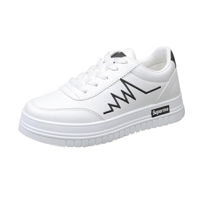 IELGY [size: 35-40]Korean breathable white shoes for women/ trendy casual ins skate women's shoes