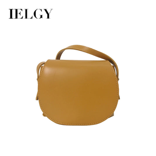 IELGY  retro saddle bag women bag Hong Kong wind oblique satchel ins small bag single shoulder simple 100 lap